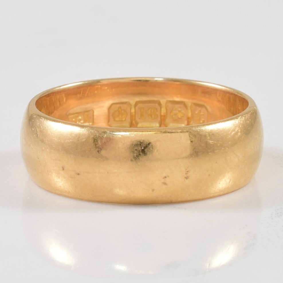 Late 1910s Yellow Gold Band | SZ 7.25 |