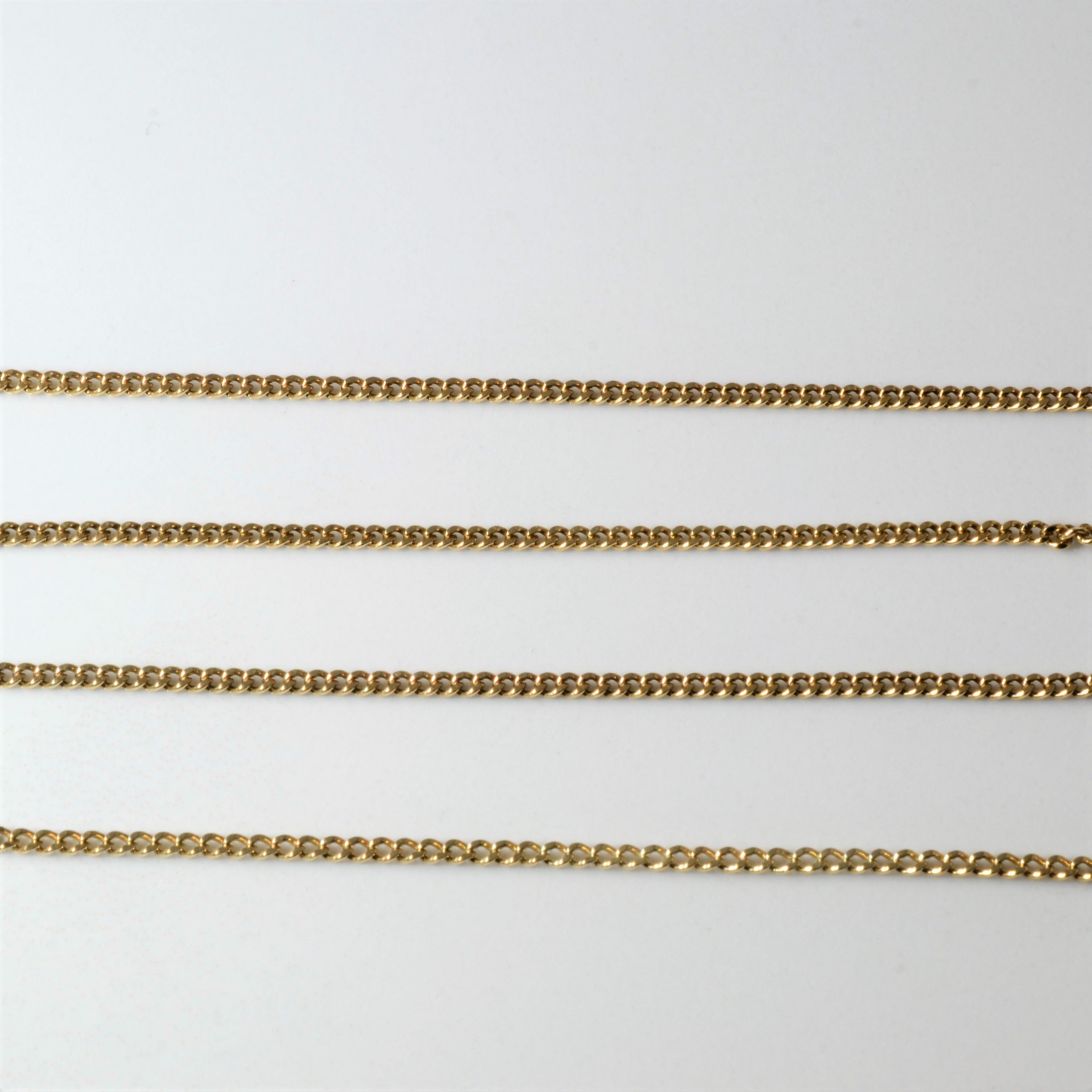 10k Yellow Gold Curb Chain | 27"|