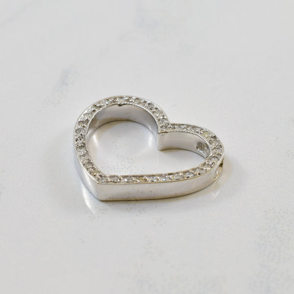 Pave Diamond Heart Pendant | 0.08ctw |