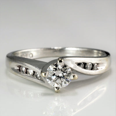 Bypass Diamond Engagement Ring | 0.28 ctw, I1 F, SZ 5.5 |