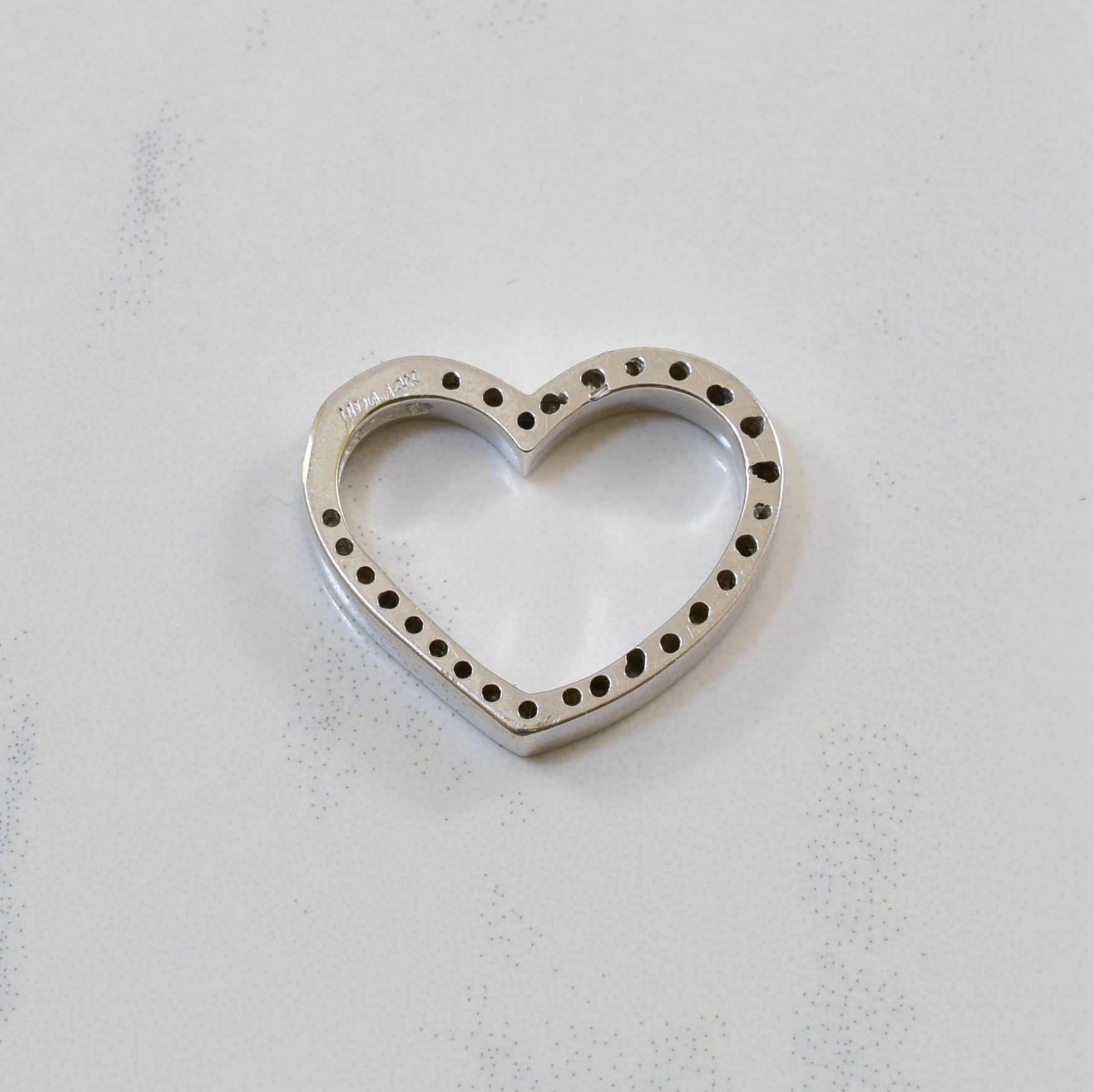 Pave Diamond Heart Pendant | 0.08ctw |