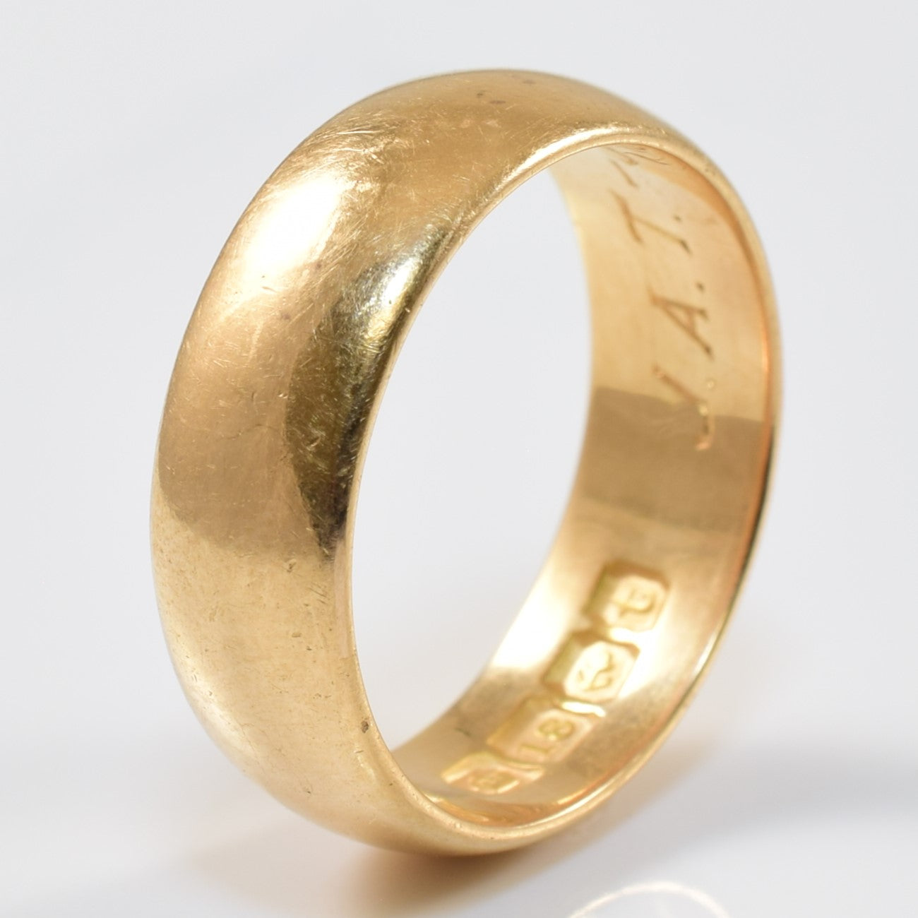 Late 1910s Yellow Gold Band | SZ 7.25 |