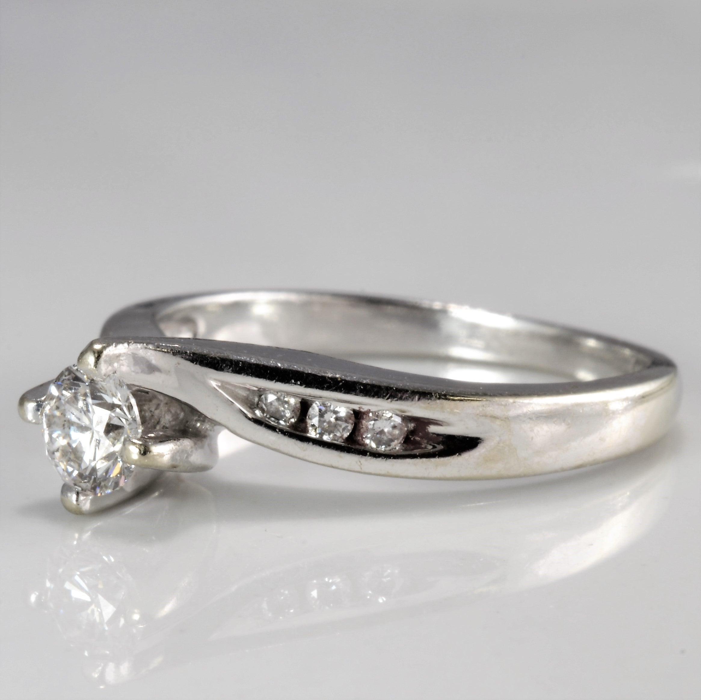 Diamond Bypass Engagement Ring | 0.28 ctw, SZ 5.5 |