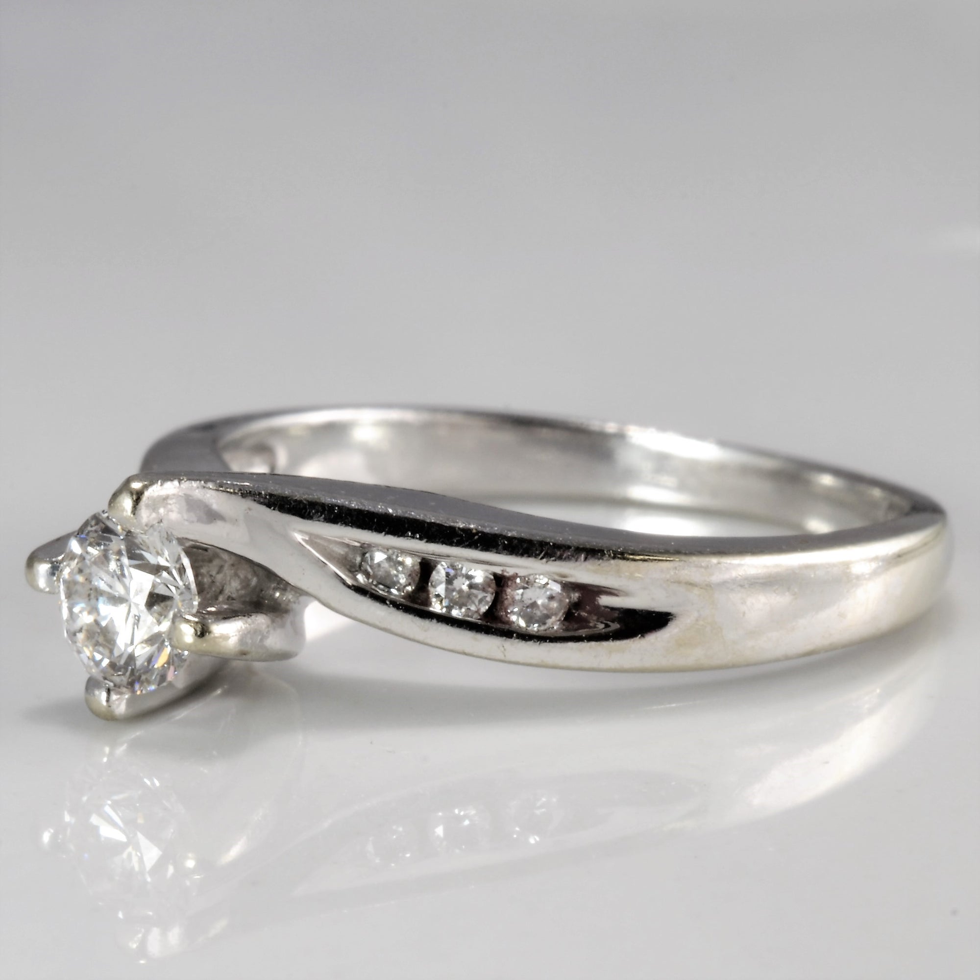 Diamond Bypass Engagement Ring | 0.28 ctw, SZ 5.5 |