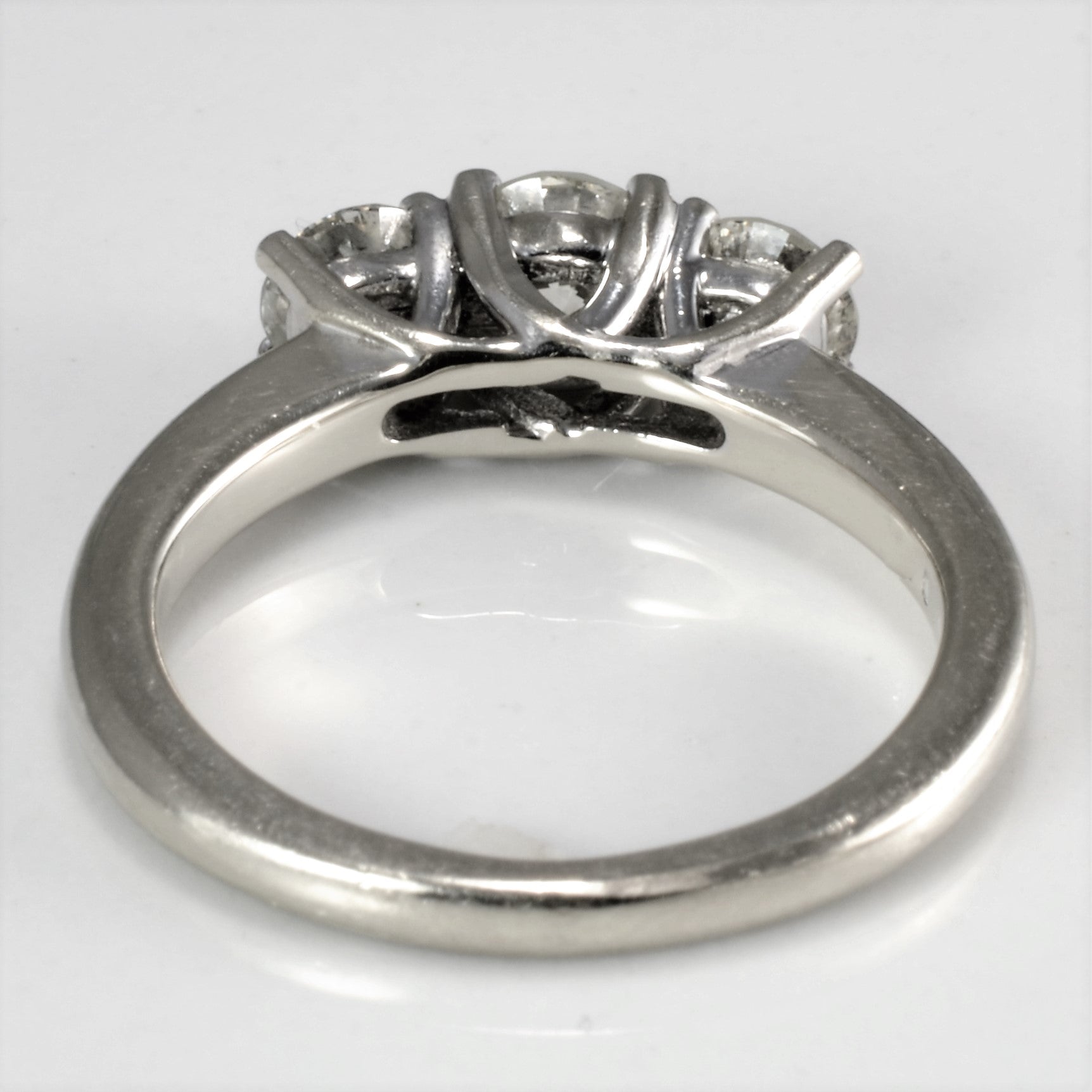 Three Stone Diamond Engagement Ring | 1.06 ctw, SZ 4.75 |