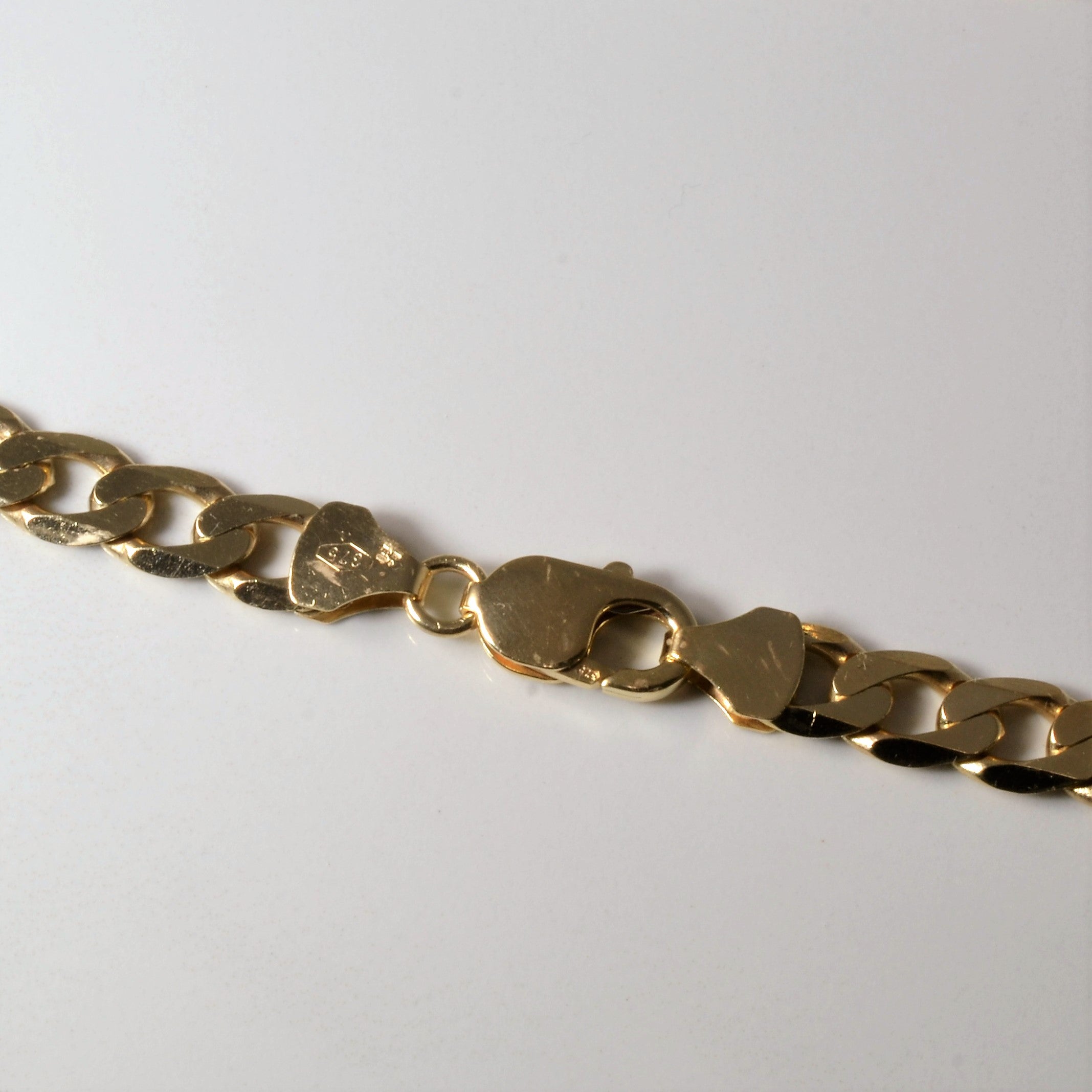 9k Yellow Gold Curb Link Chain | 20"|