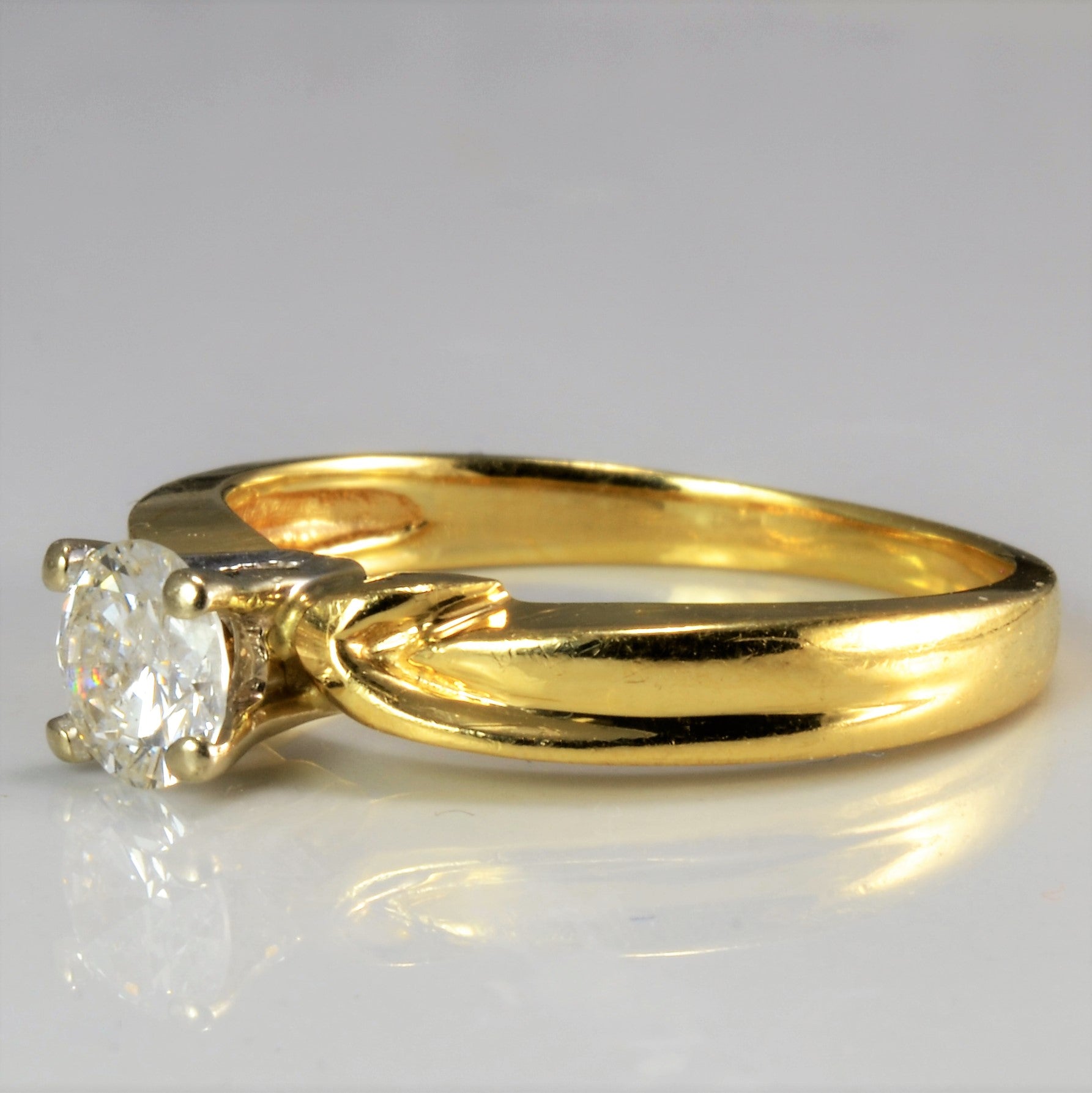 Solitaire Diamond Engagement Ring | 0.42 ct, SZ 6 |