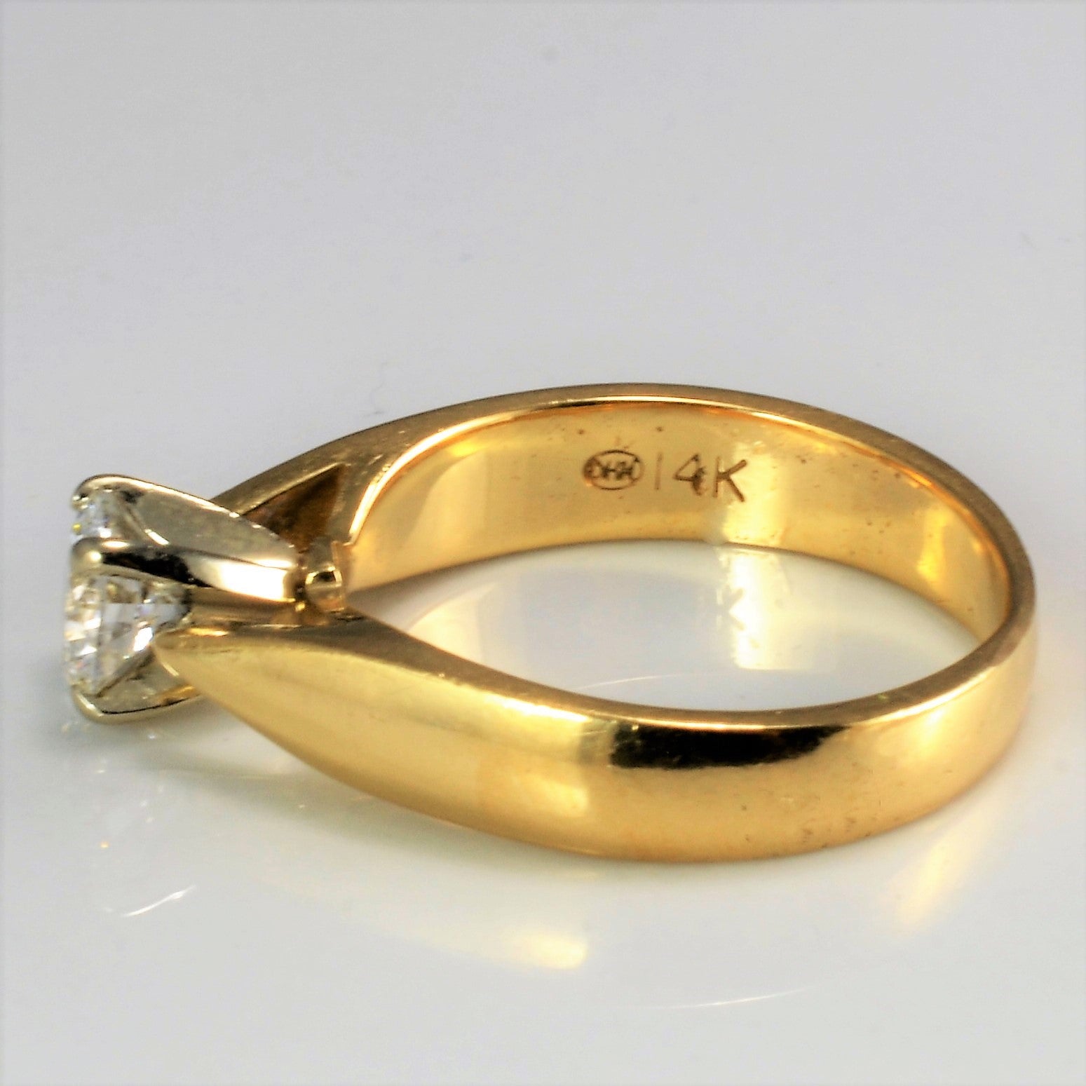 Solitaire Diamond Engagement Ring | 0.52 ct, SZ 5 |