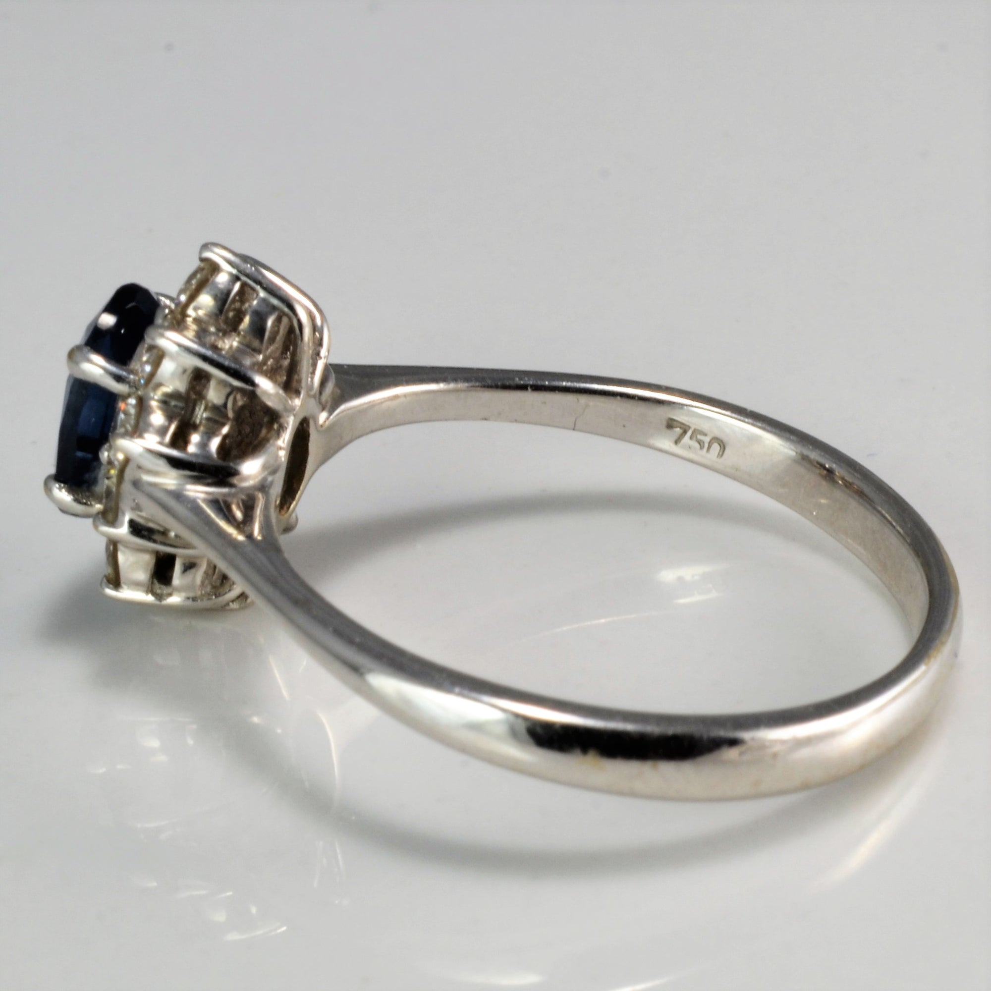 Sapphire & Diamond Cocktail Ring | 0.25 ctw, SZ 7.25 |