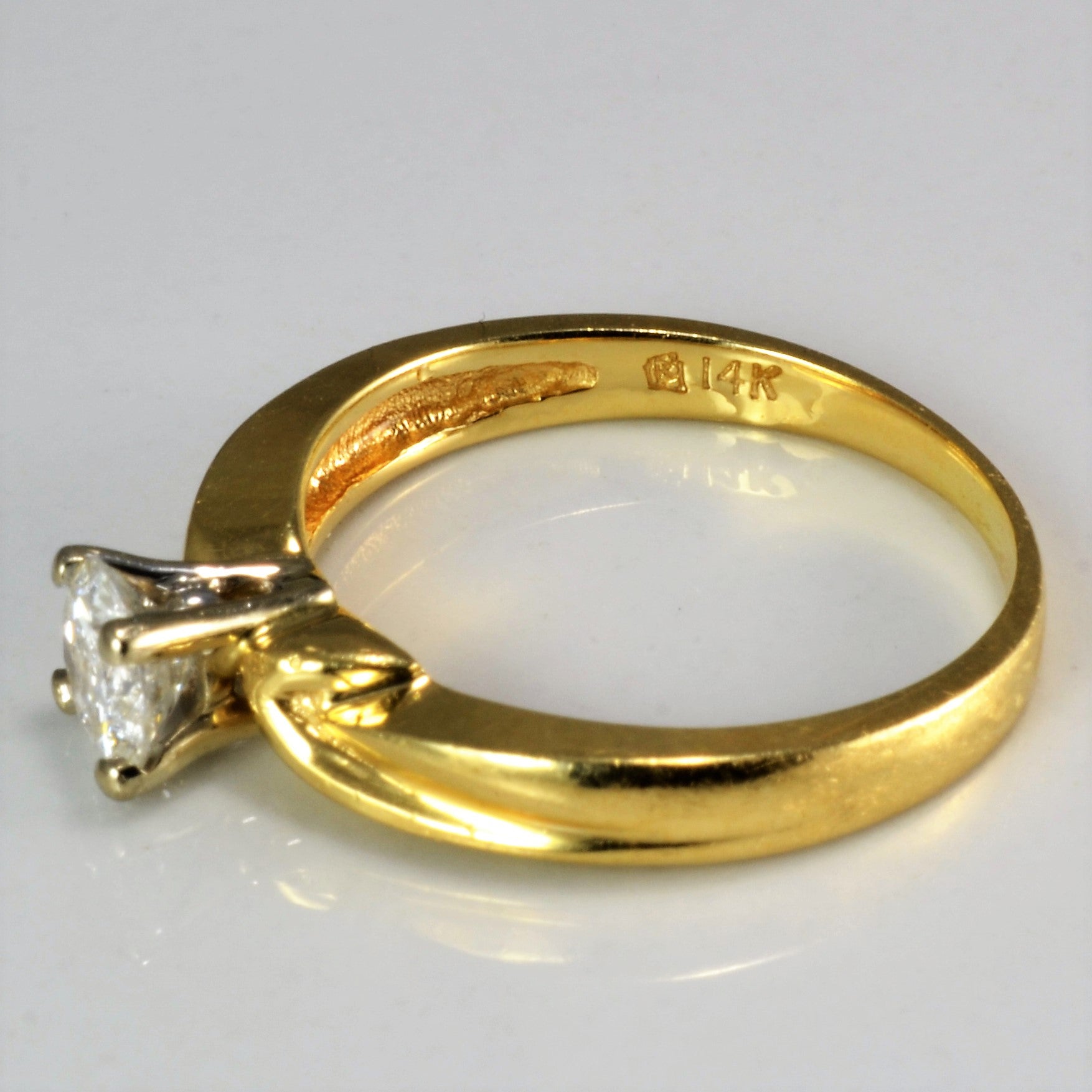 Solitaire Diamond Engagement Ring | 0.42 ct, SZ 6 |