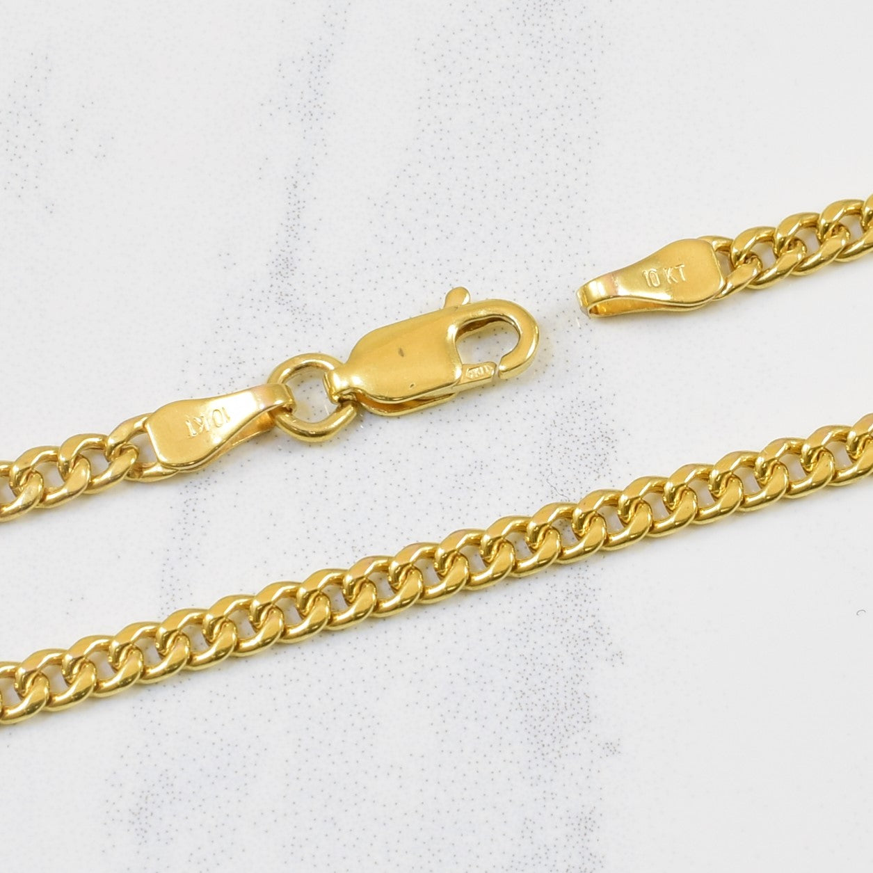 10k Yellow Gold Curb Chain | 18.5" |