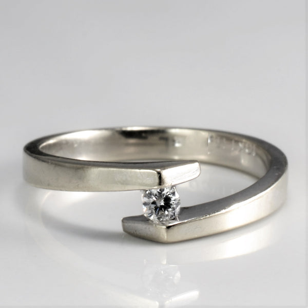 Bypass Tension Set Diamond Ring | 0.06 ct, SZ 6 |