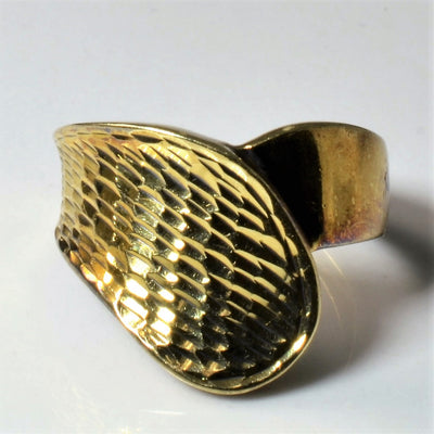 Textured Chevron Ring | SZ 5 |