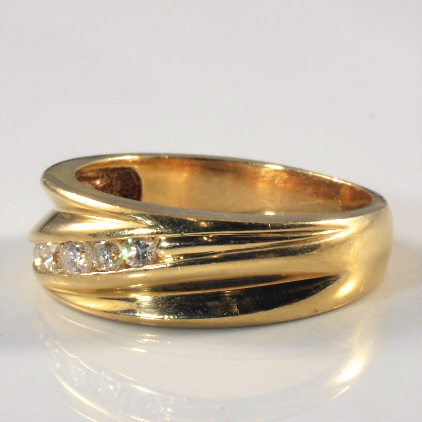 Bypass Diamond Channel Band | 0.20ctw | SZ 8.75 |