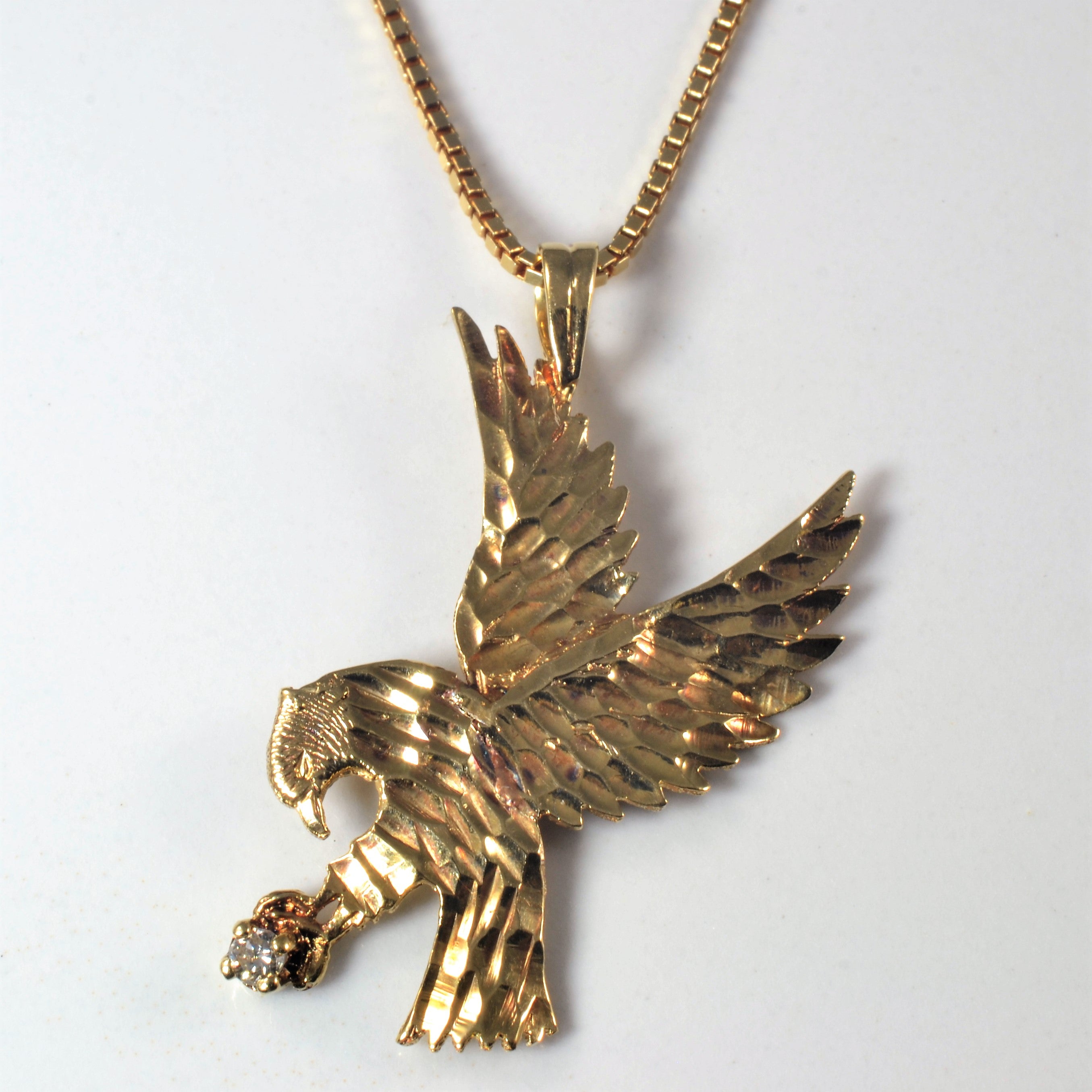 Diamond Eagle Necklace | 0.04ct | 19" |