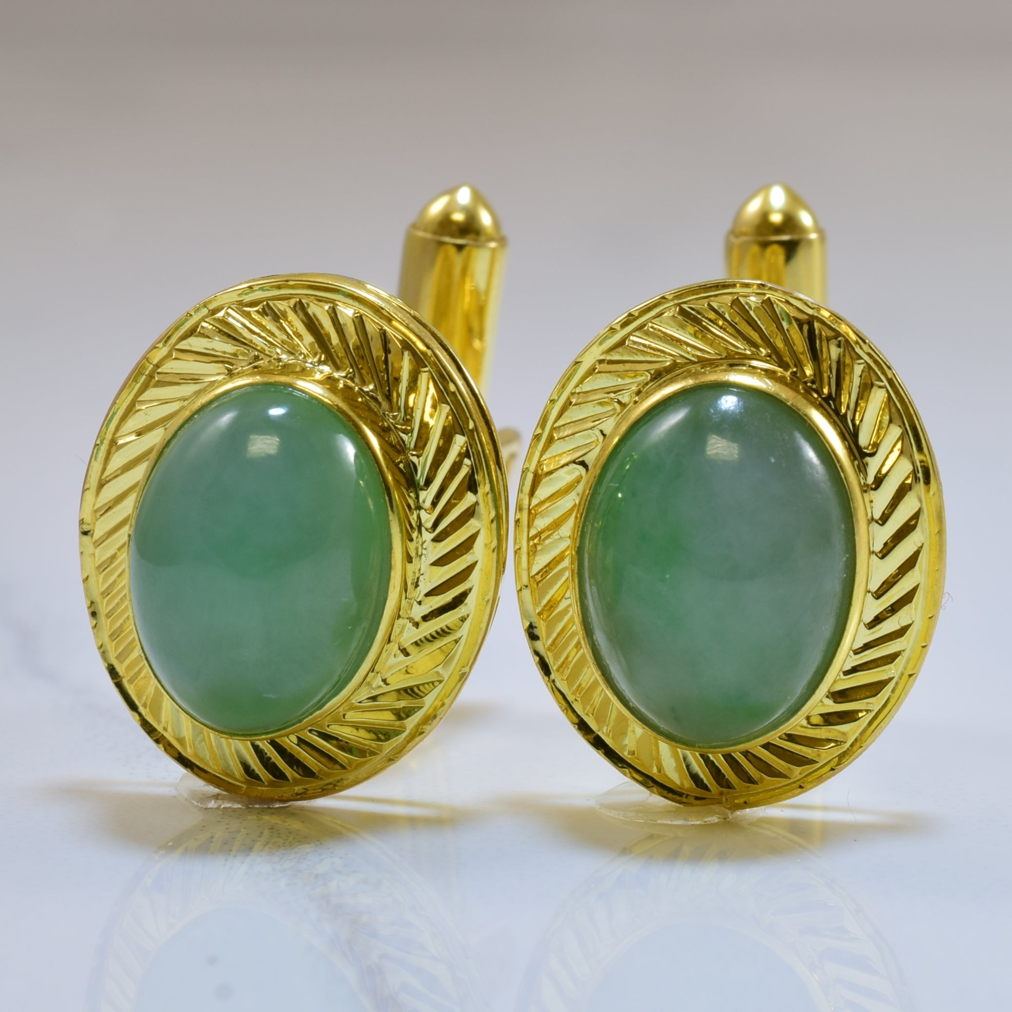 Jadeite Cufflinks | 10.00ctw |