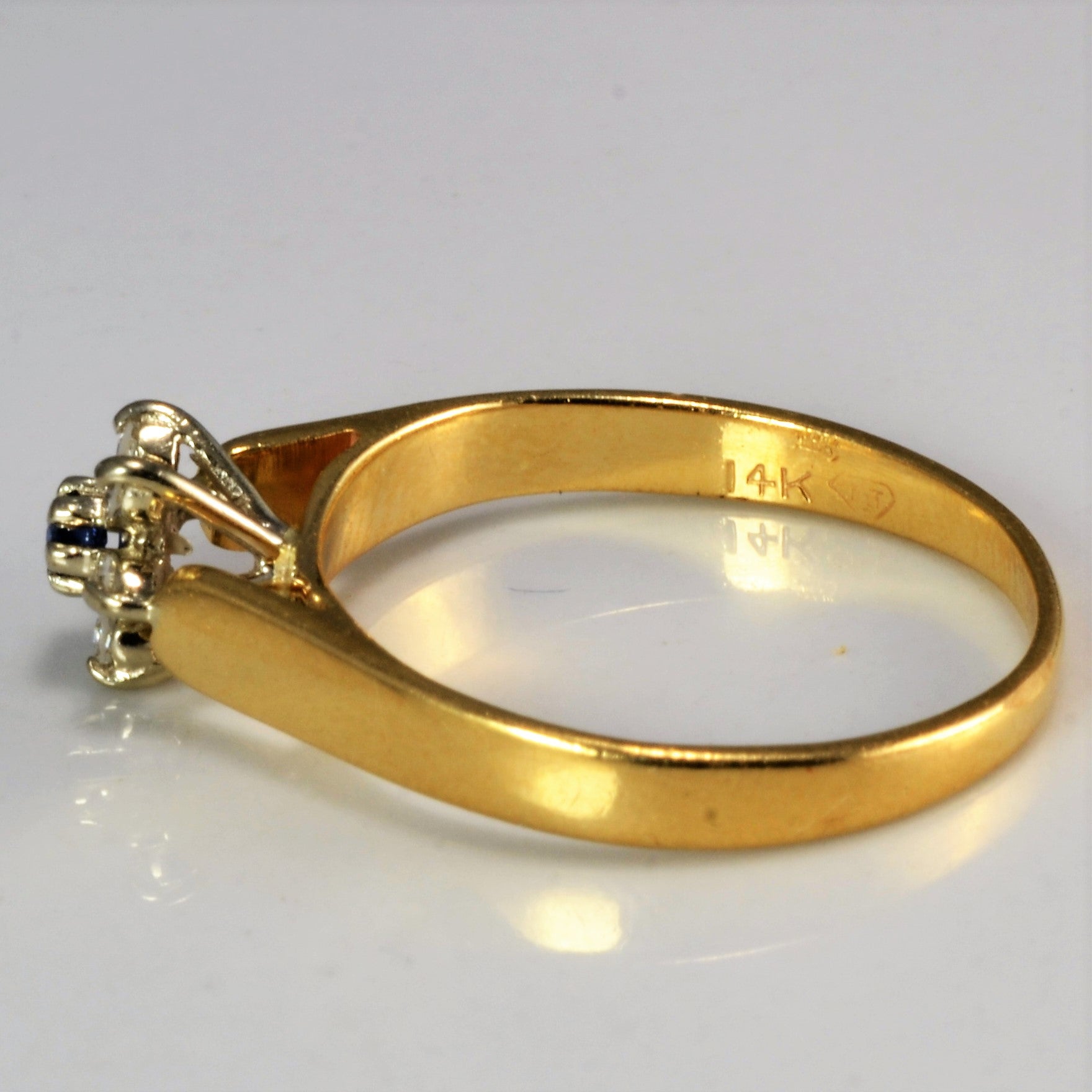 Petite Diamond & Sapphire Ring | 0.06 ctw, SZ 5 |