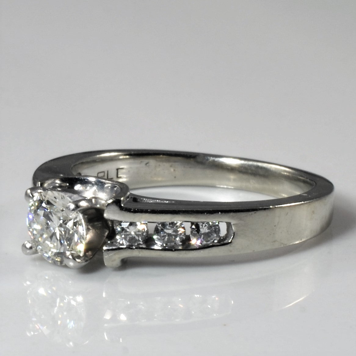 Channel Set Diamond Engagement Ring | 0.59ctw | SZ 4.75 |