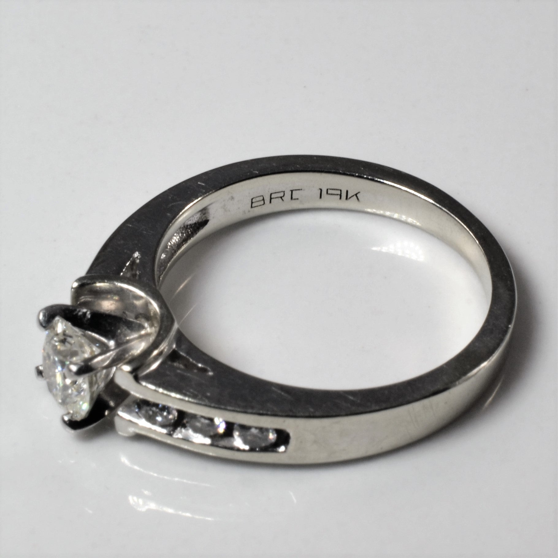 Channel Set Diamond Engagement Ring | 0.59ctw | SZ 4.75 |