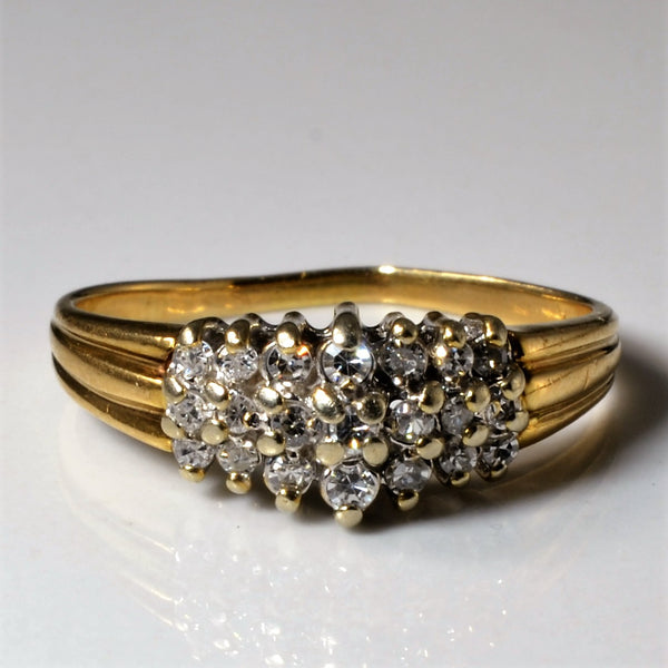 Cluster Set Diamond Ring | 0.15ctw | SZ 6.75 |