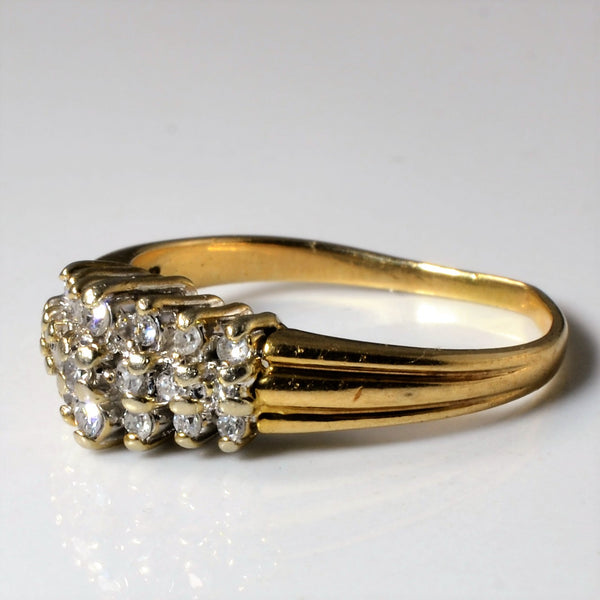 Cluster Set Diamond Ring | 0.15ctw | SZ 6.75 |