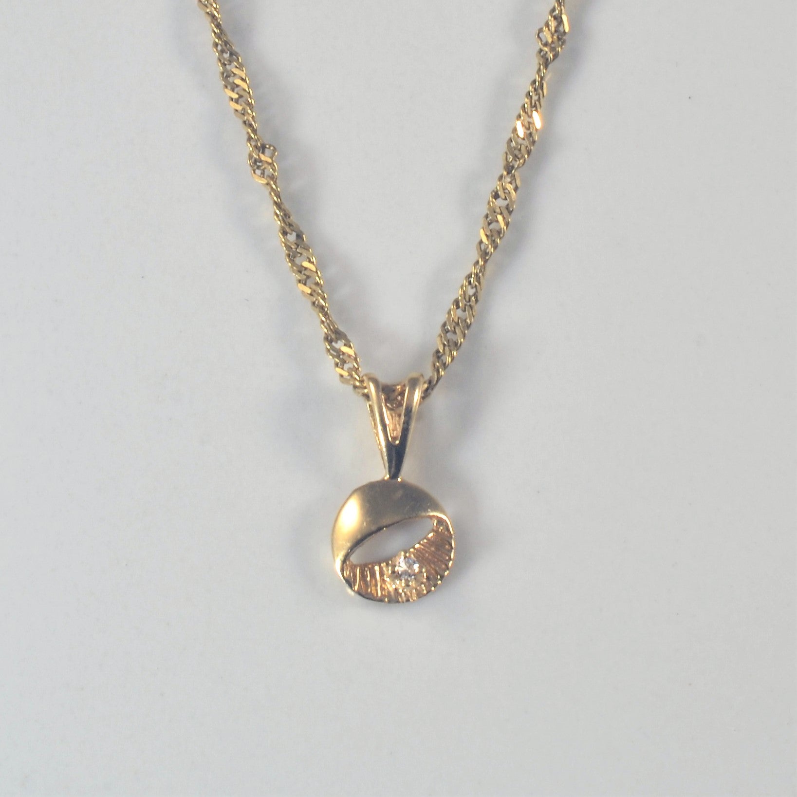 Petite Diamond Necklace | 0.01ct | 18