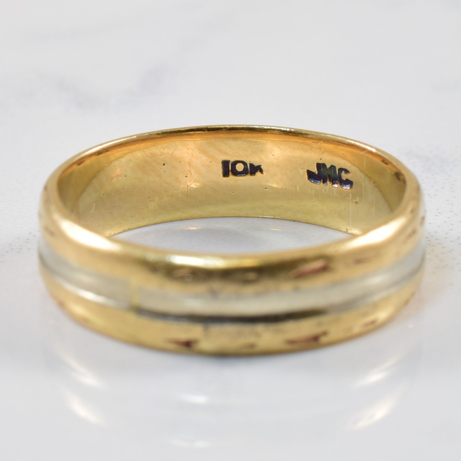 Two Tone Textured Band | SZ 5.25 |