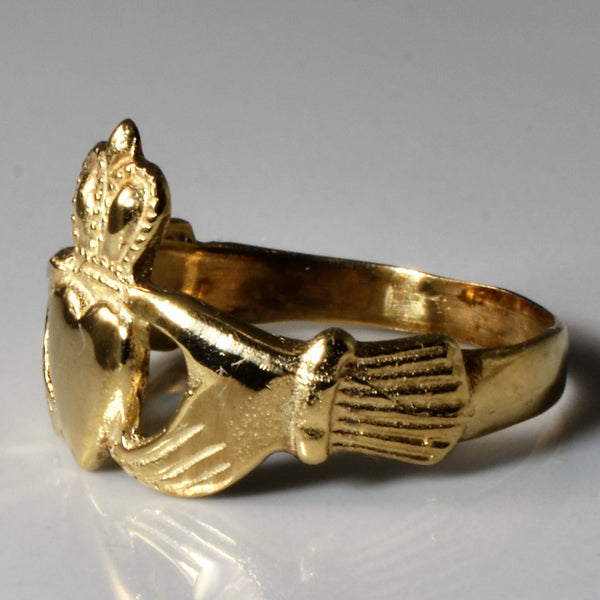 Yellow Gold Claddagh Ring | SZ 6.25 |