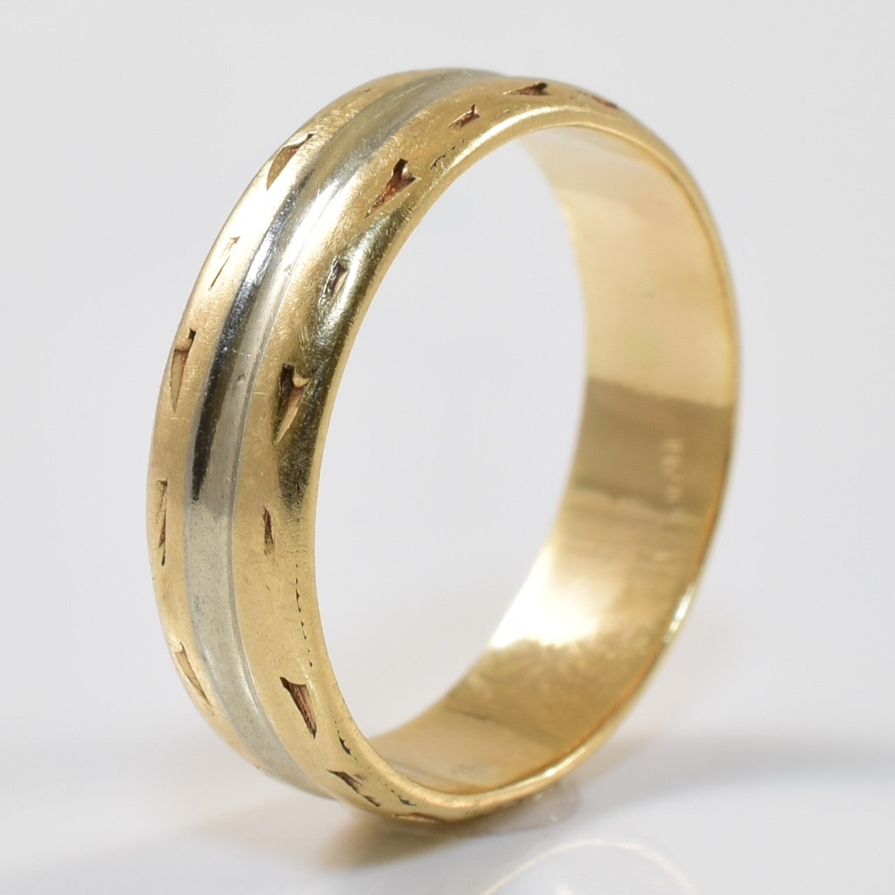 Two Tone Textured Band | SZ 5.25 |