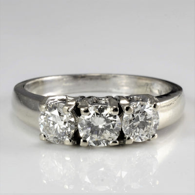 Three Stone Diamond Engagement Ring | 1.10 ctw, SZ 6 |