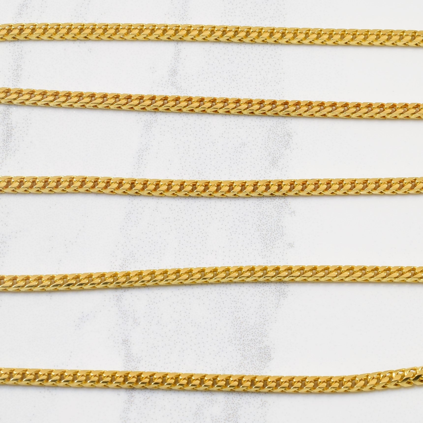 18k Yellow Gold Wheat Chain | 18
