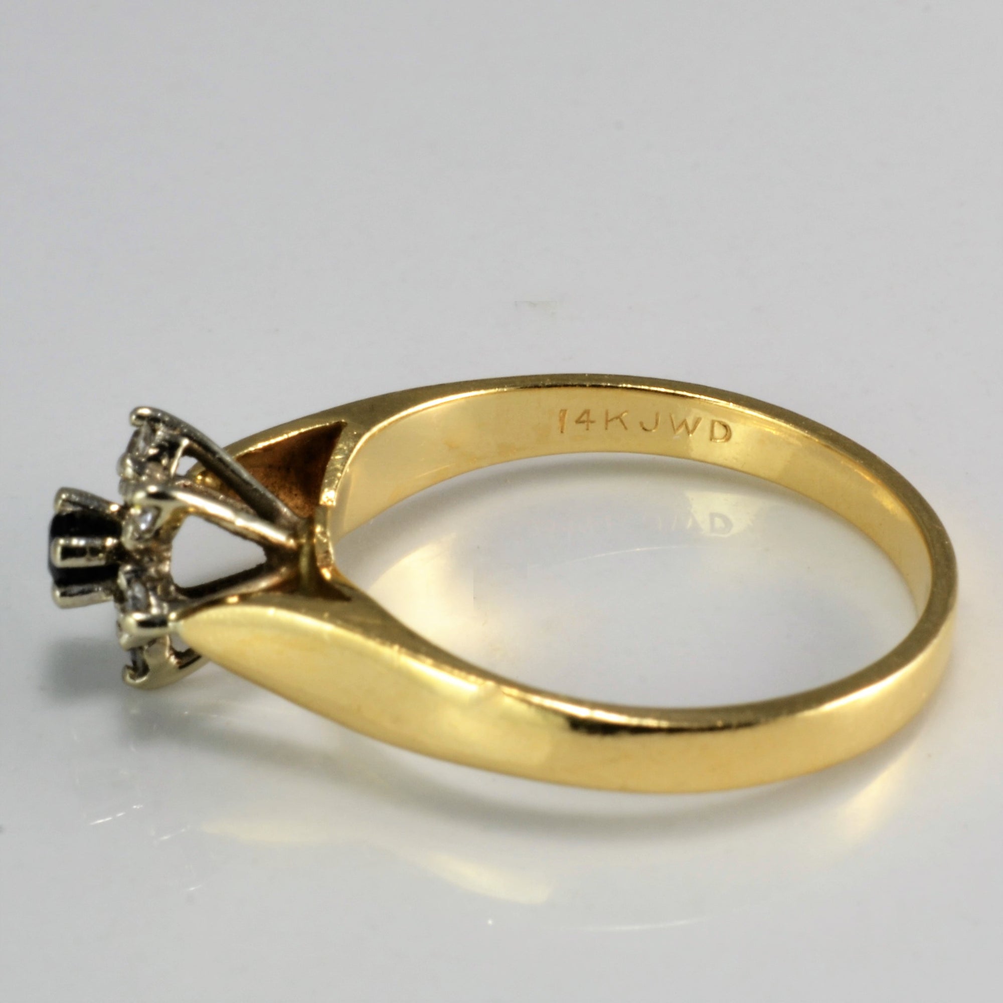 Cluster Diamond & Sapphire Ring | 0.06 ctw, SZ 5.75 |