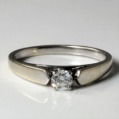 White Gold Solitaire Diamond Ring | 0.20ct | SZ 7 |
