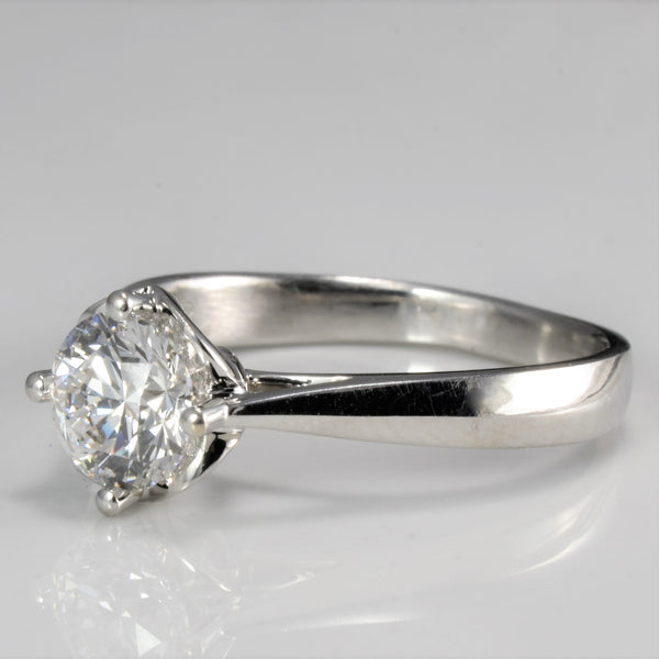 East West Solitaire Diamond Engagement Ring | 0.81 ct, SZ 6 | VVS2, E |