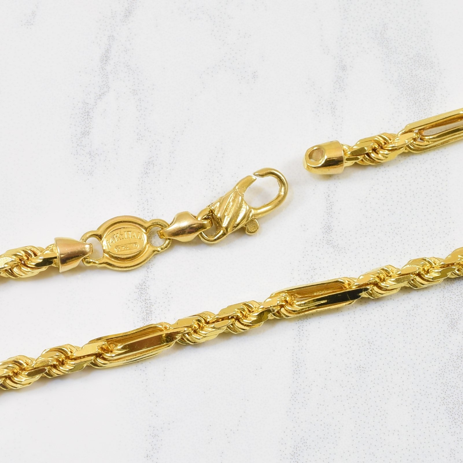 14k Yellow Gold Fancy Chain | 20" |