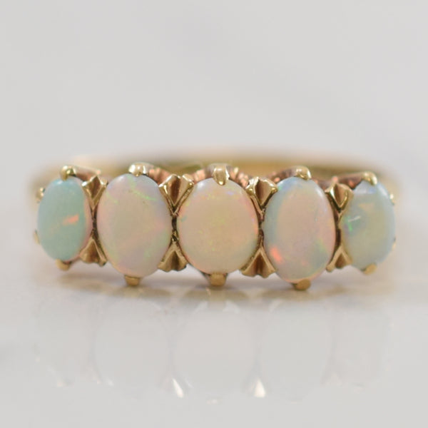 Five Stone Opal Ring | 0.65ctw | SZ 6.75 |