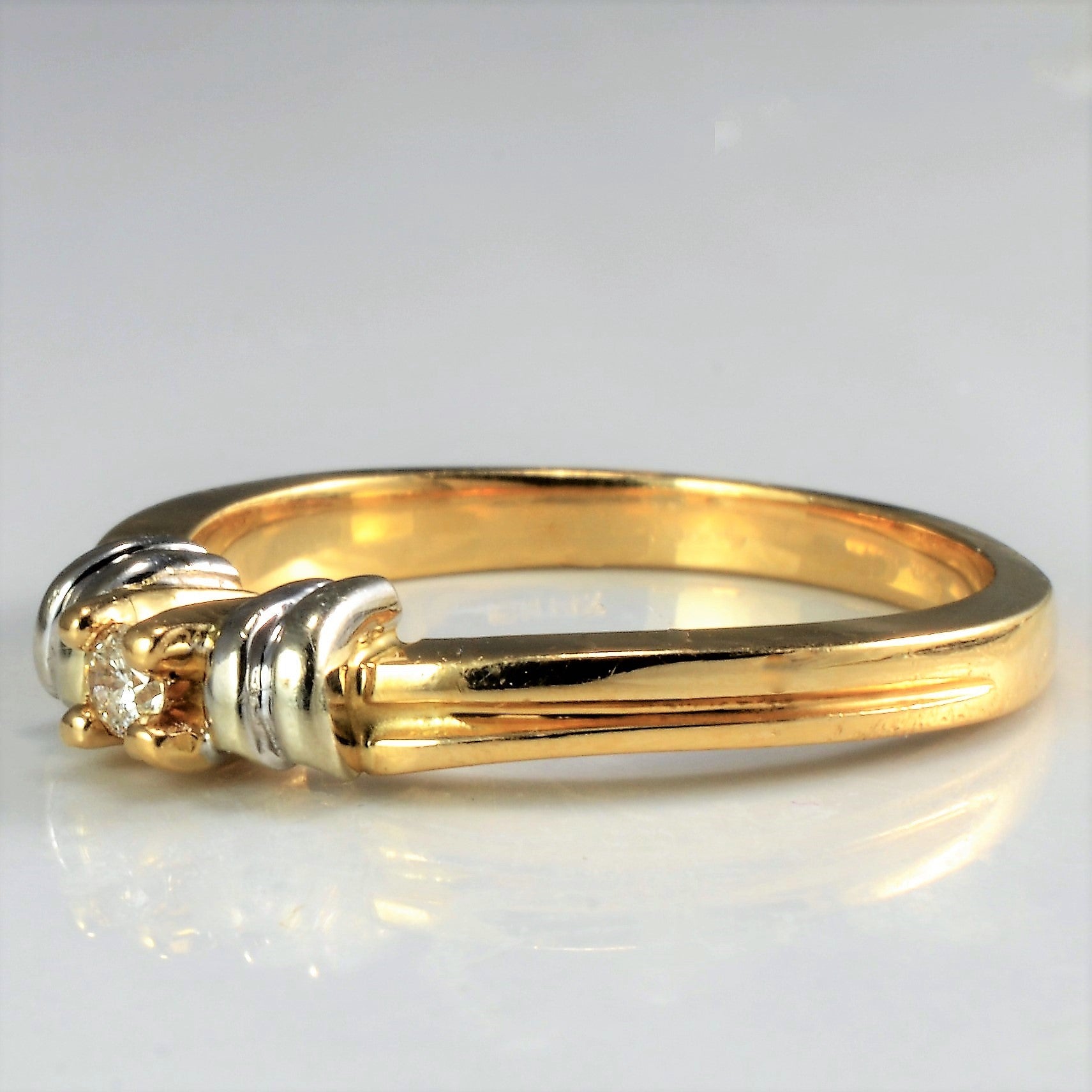 Prong Set Solitaire Diamond Ring | 0.05 ct, SZ 6.25 |