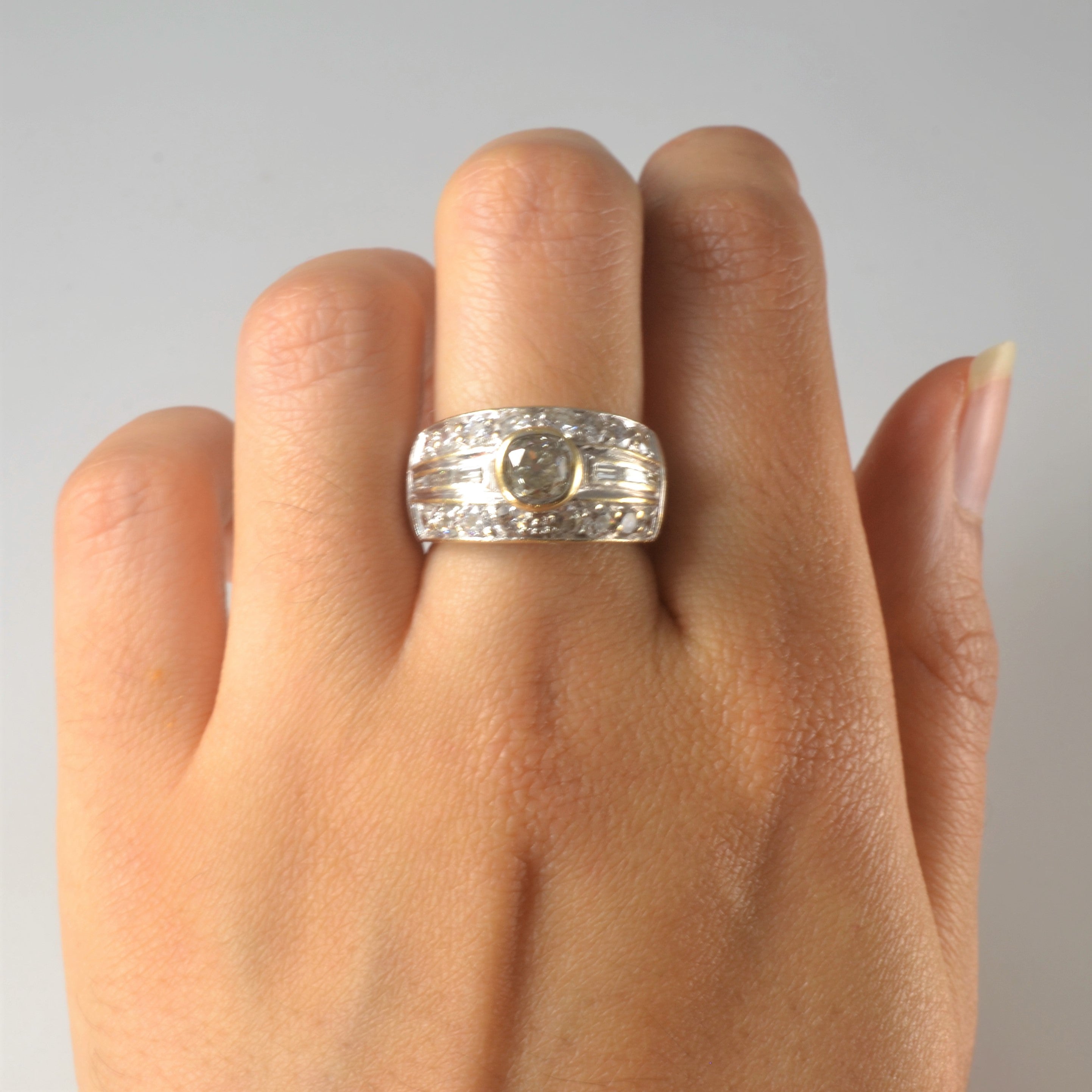 Modified Art Deco Diamond Ring | 1.88tw | SZ 6.5 |