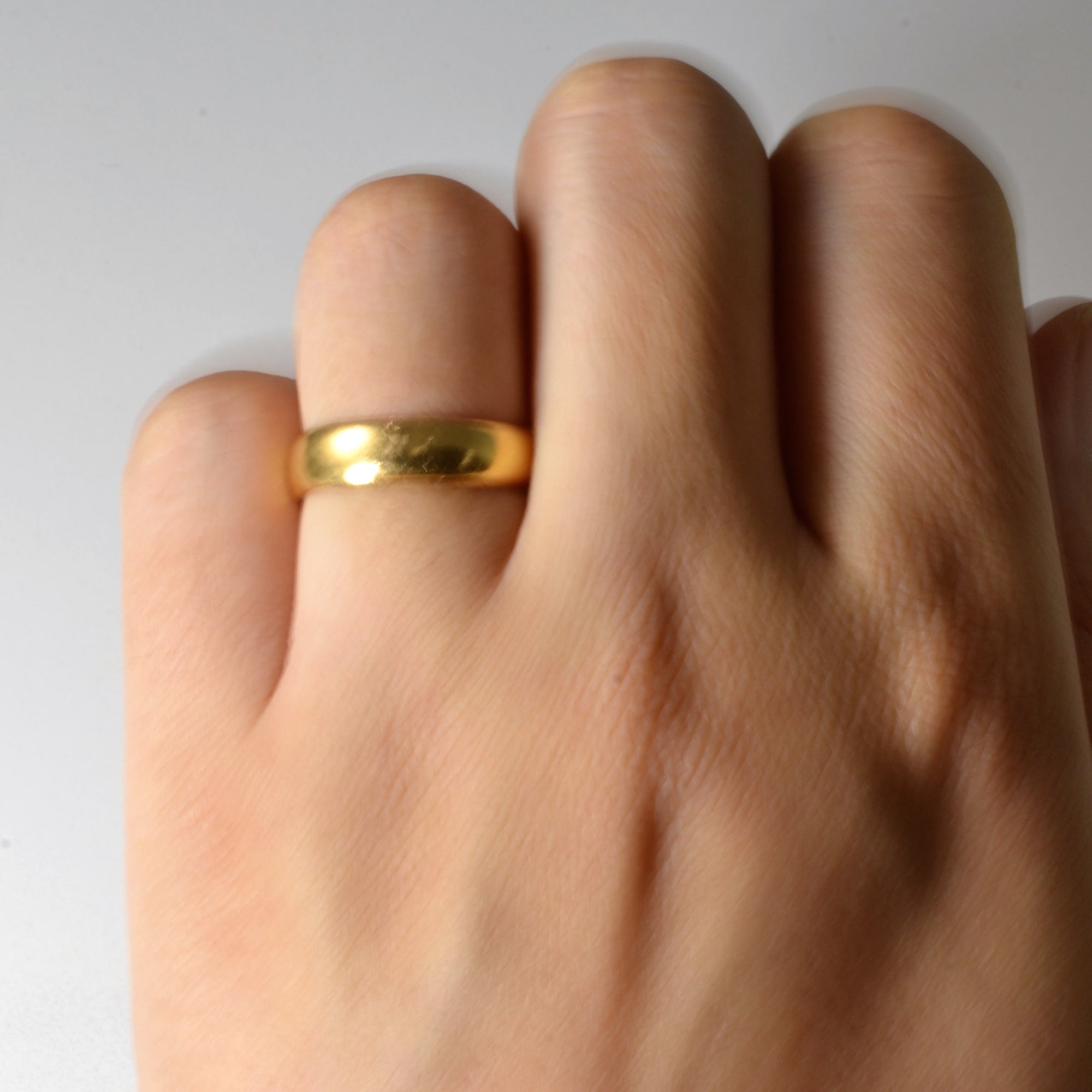Early 1900s Yellow Gold Band | SZ 6 |