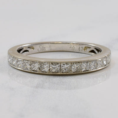 Simon G' Princess Diamond Band | 0.47ctw | SZ 4.5 |