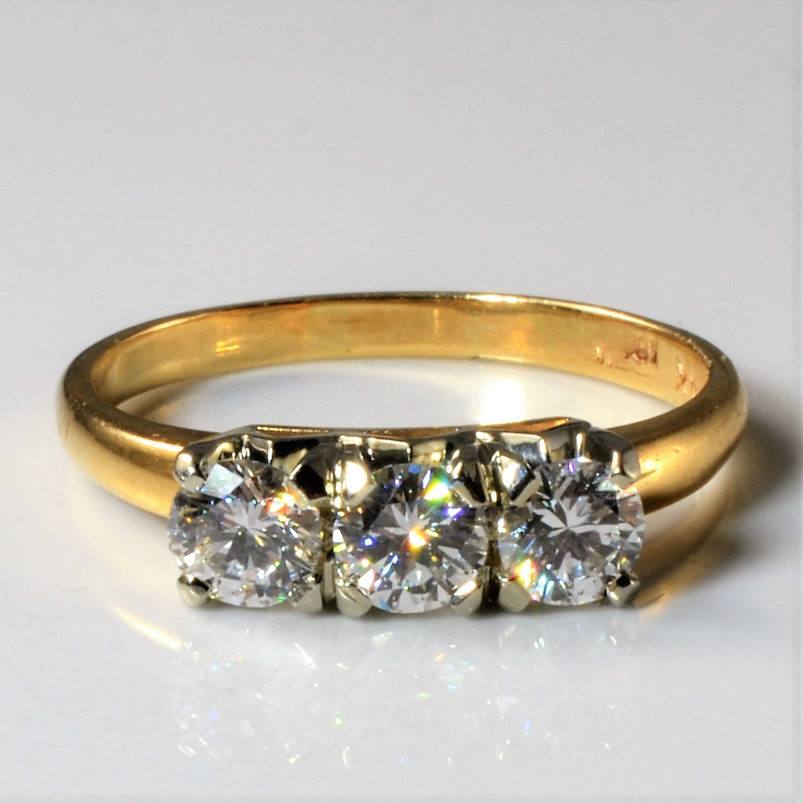 Three Stone Diamond Ring | 0.66ctw | SZ 6 |