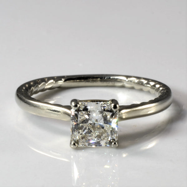 'Spence Diamonds' Patterned Band Radiant Diamond Ring | 1.00ct | SZ 6.5 |