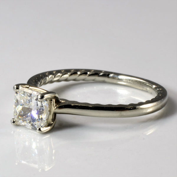 'Spence Diamonds' Patterned Band Radiant Diamond Ring | 1.00ct | SZ 6.5 |