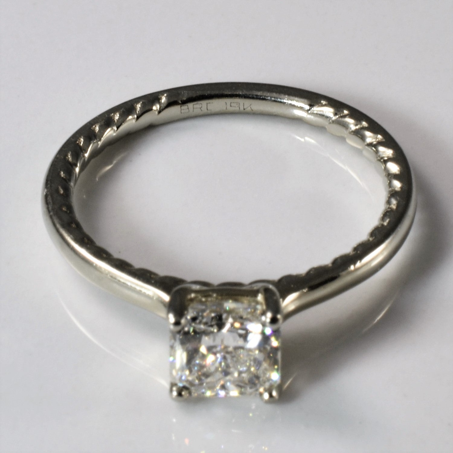 Spence Diamonds' Patterned Band Radiant Diamond Ring | 1.00ct | SZ 6.5 |