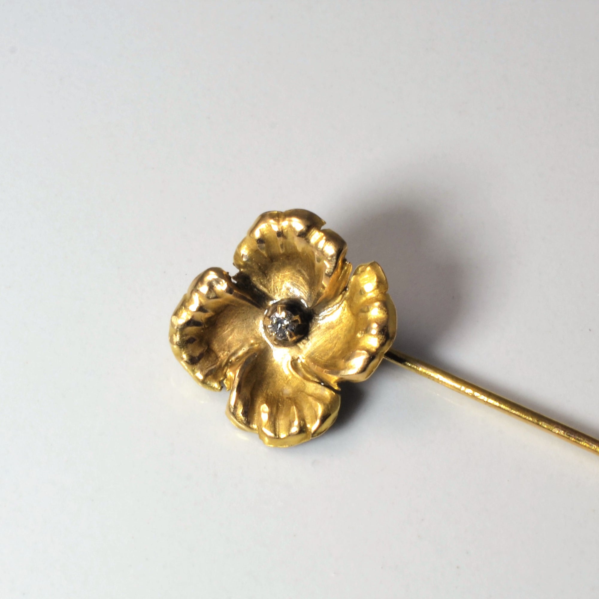 Early 1900s Floral Hat Pin | 0.015ct |