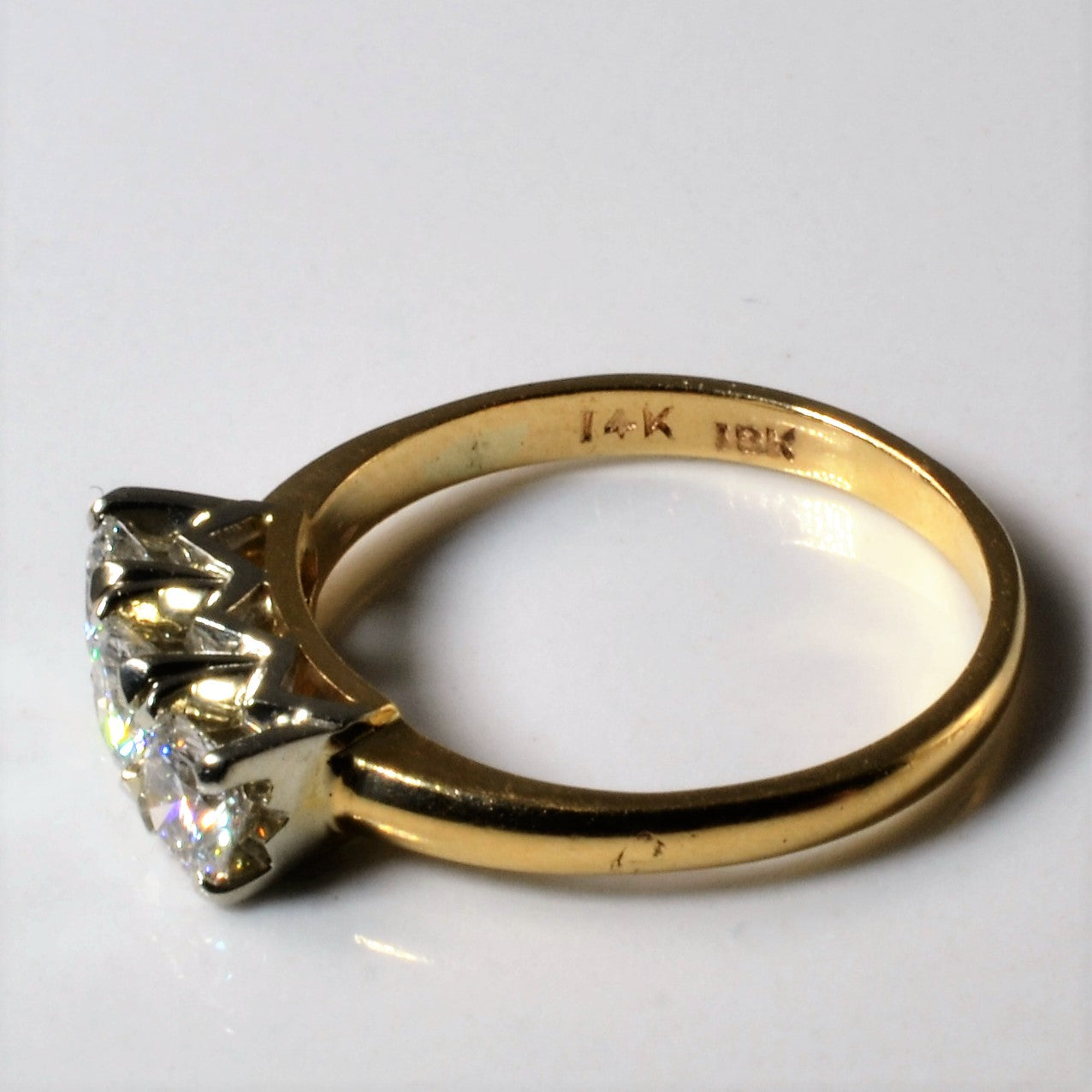 Three Stone Diamond Ring | 0.66ctw | SZ 6 |