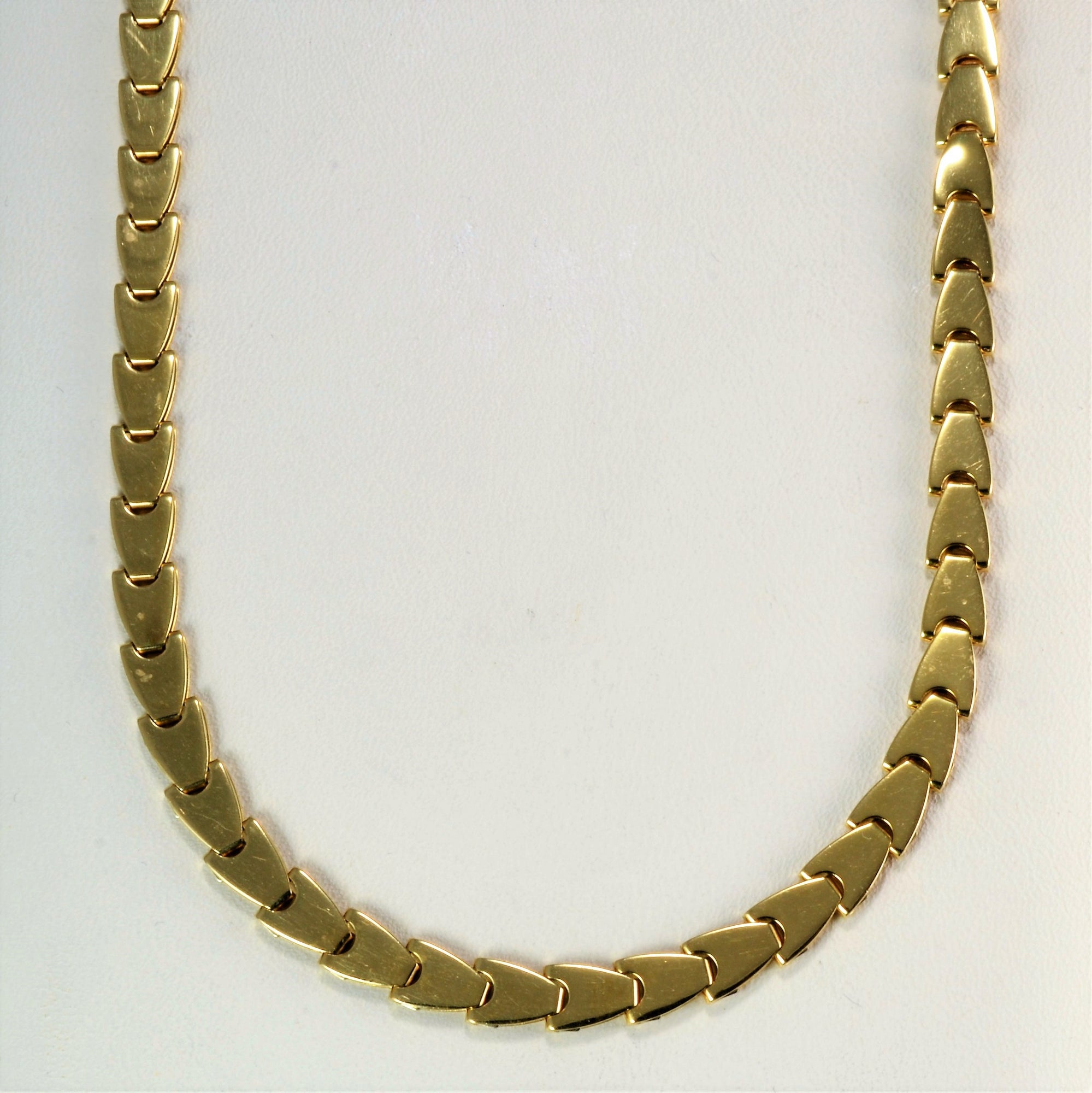 Textured Gold Necklace | 16''|
