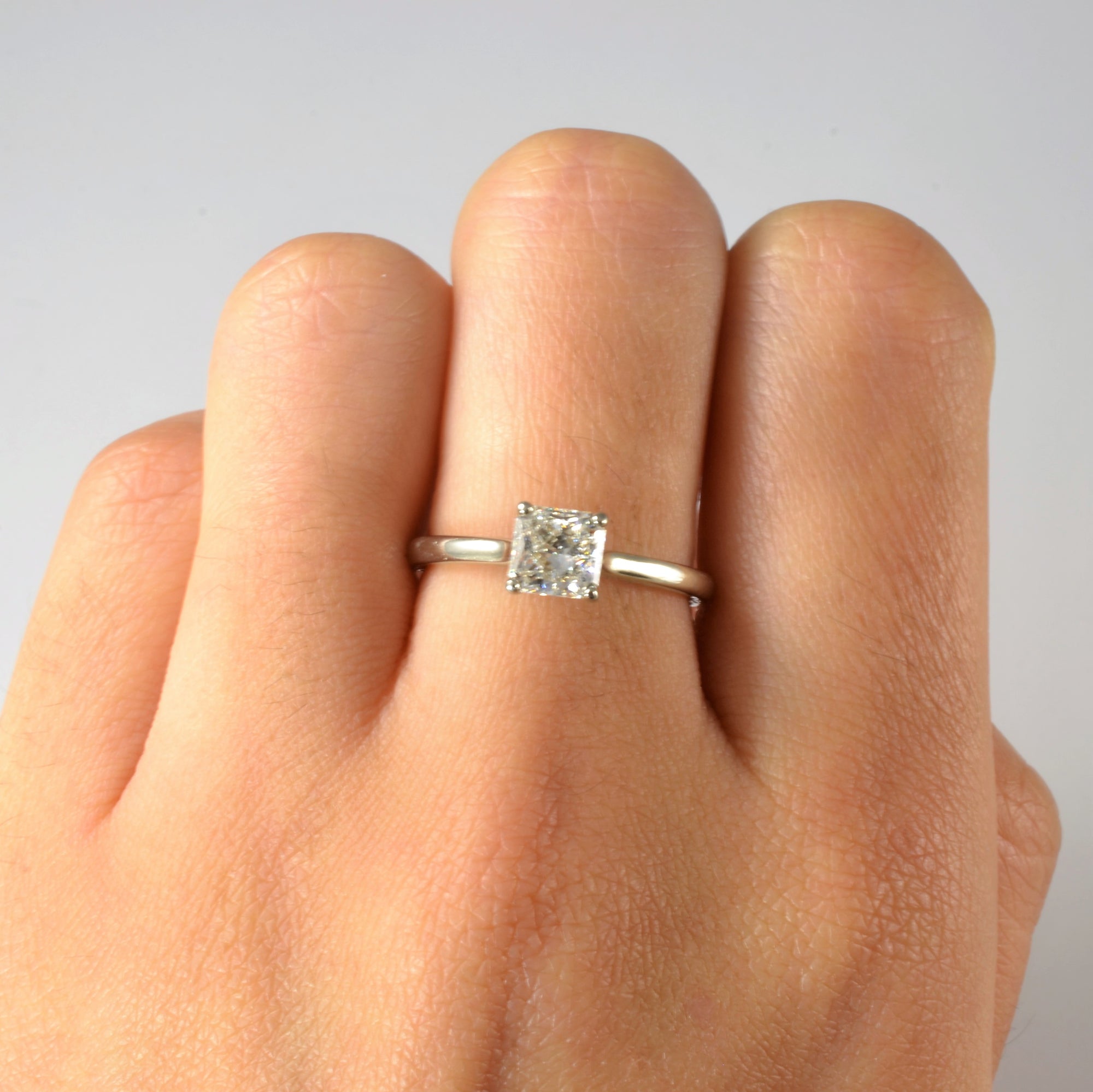 Spence Diamonds' Patterned Band Radiant Diamond Ring | 1.00ct | SZ 6.5 |