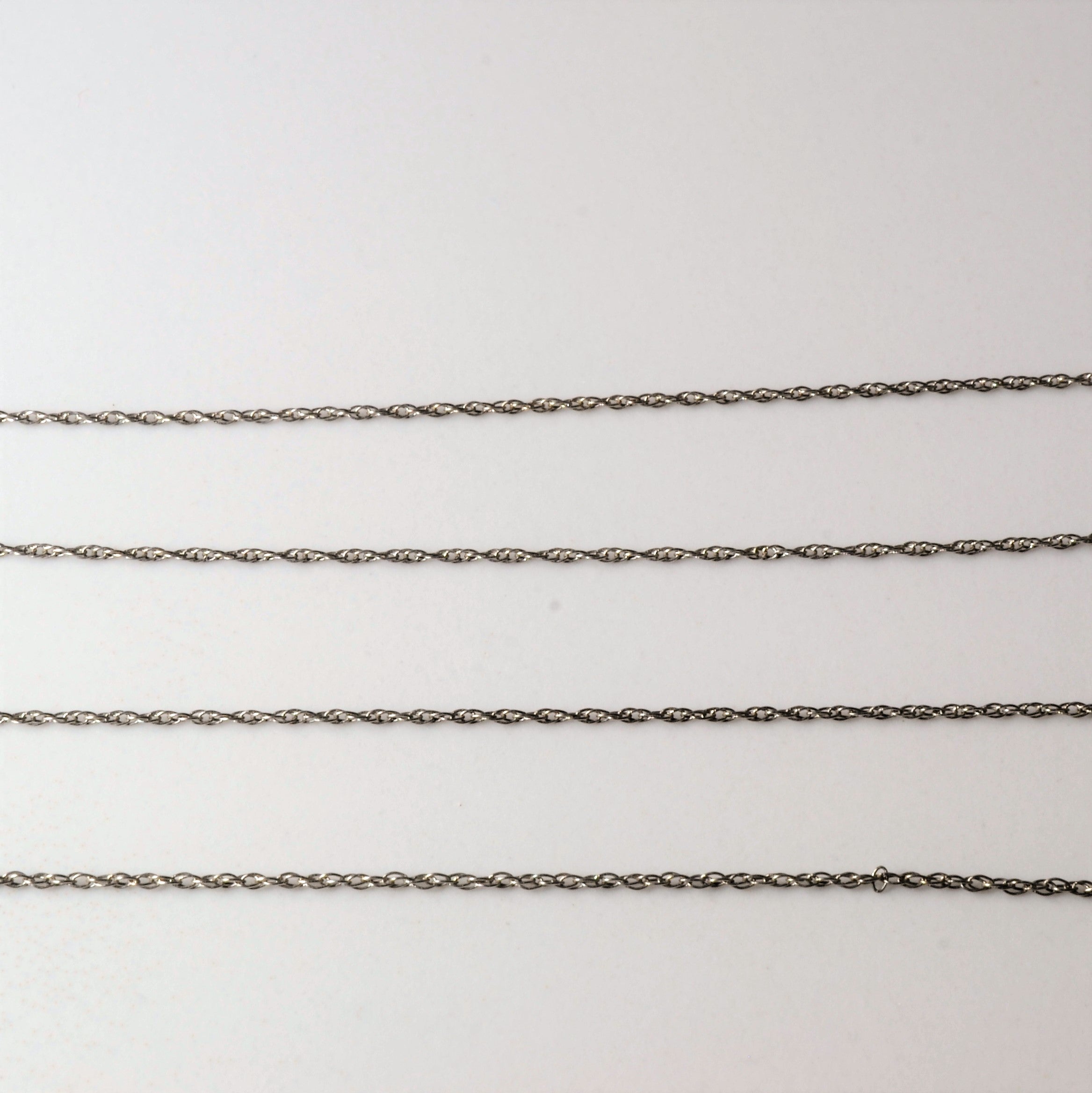 White Gold Diamond Pendant Necklace | 0.14ctw | 17"|