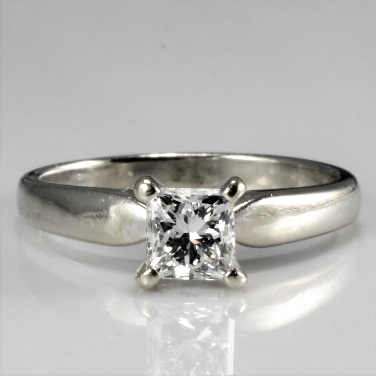 Solitaire Princess Diamond Engagement Ring | 0.50 ct, SZ 4.5 |